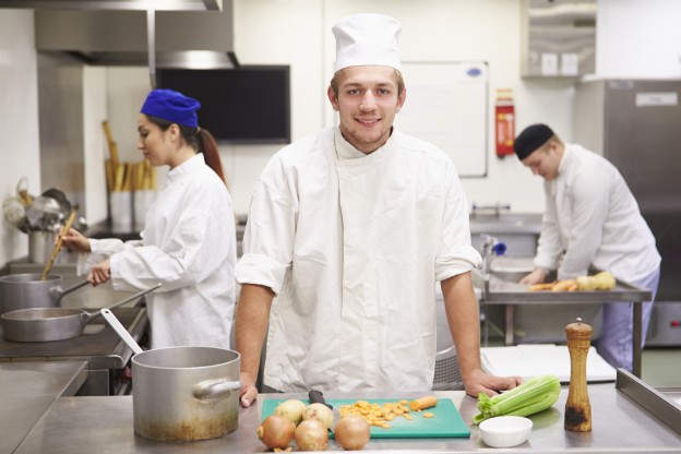 cruise ship kitchen