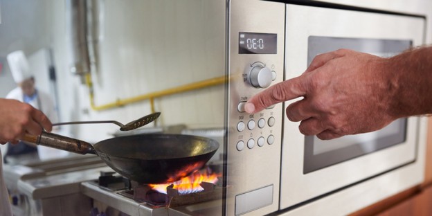 Fire vs Electricity in a cruise ship kitchen